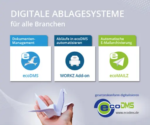 Digitale Ablagesyssteme von EcoDMS